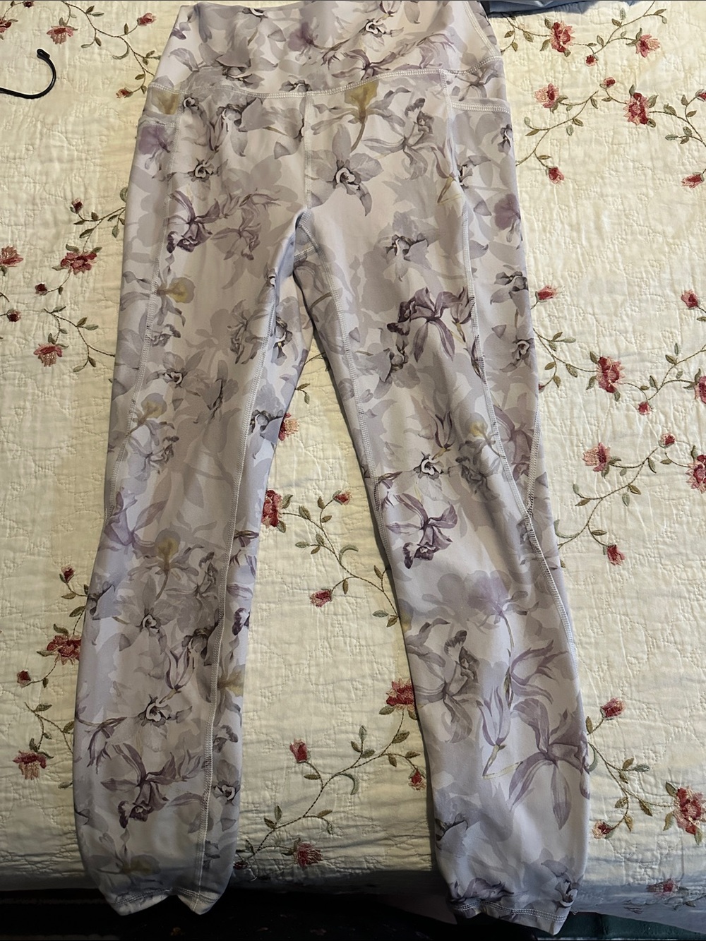 RBX Lavender Floral Track Joggers
